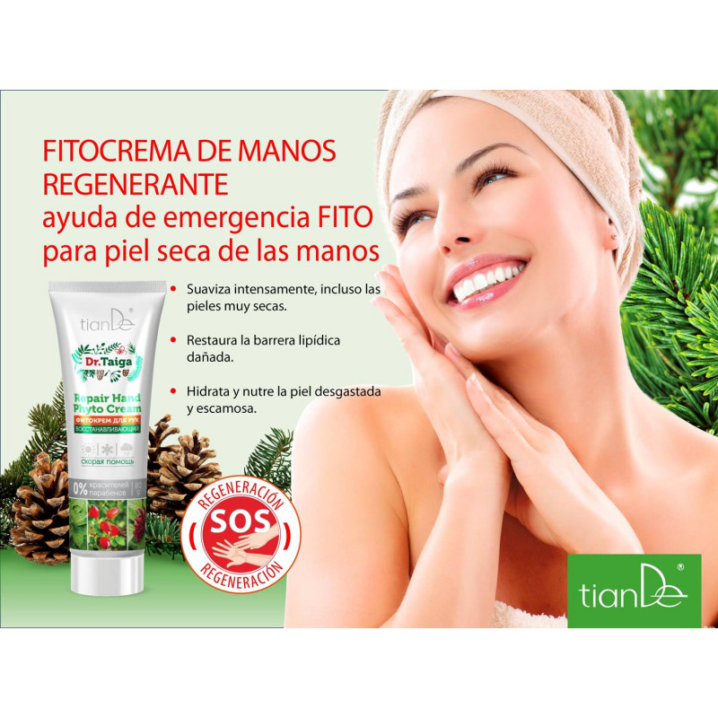 Crema de manos Regeneradora para piel Seca DR. Taiga