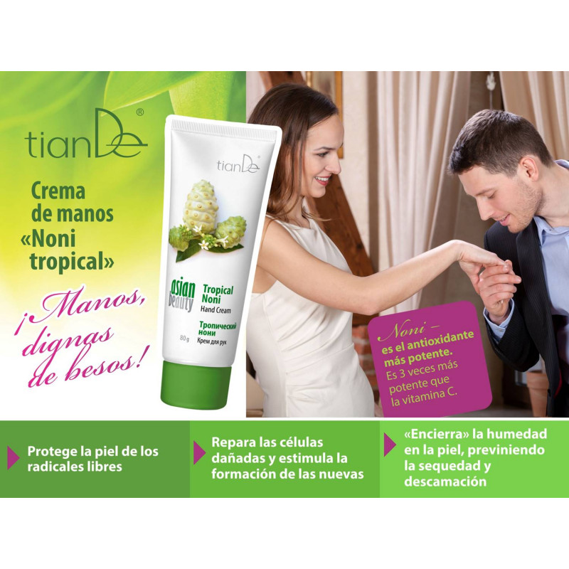 Crema de manos Antioxidante con Noni Tropical