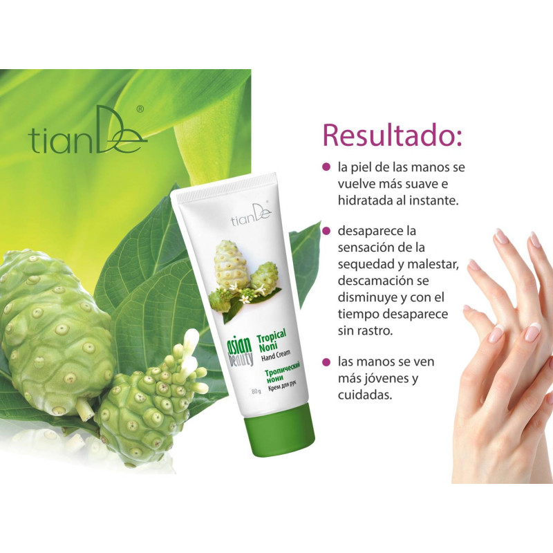 Crema de manos Antioxidante con Noni Tropical