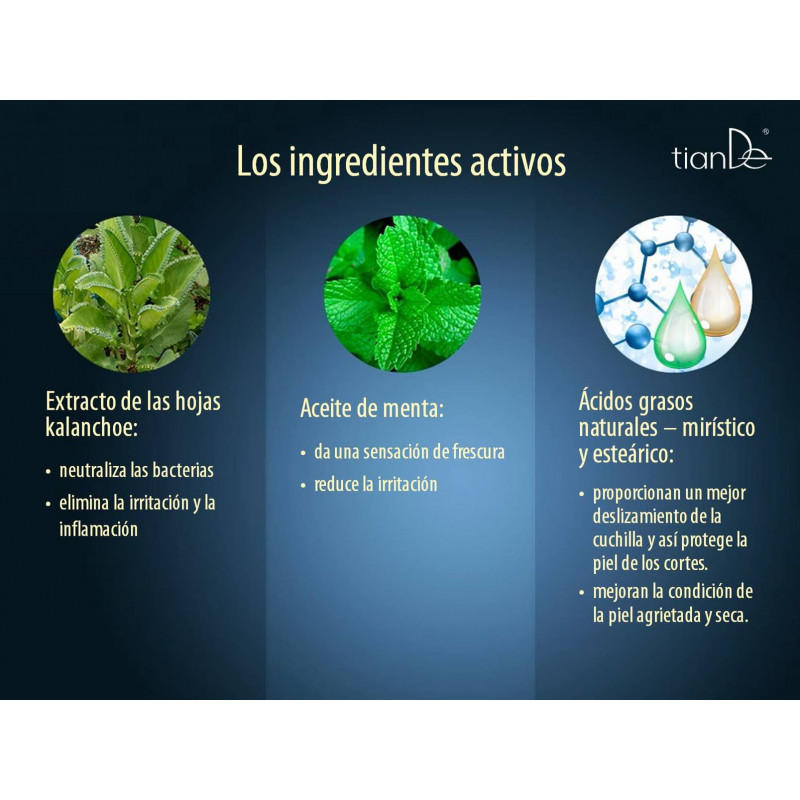 Gel de afeitar con Menta y Kalanchoe. 150 ml.