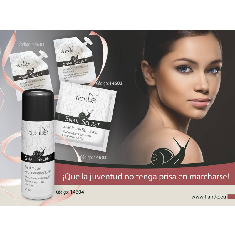 Tónico Facial Revitalizante y Antibiótico Con Mucina. 80 ml