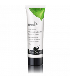 Crema de manos Booster rejuvenecedora y antibiótica con Mucina de Caracol.