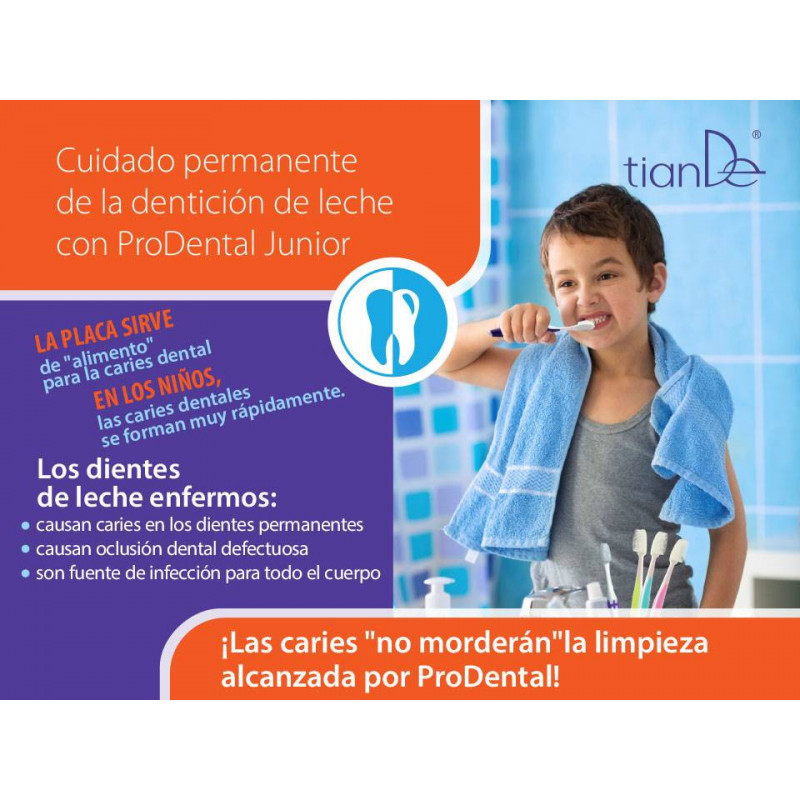 Cepillo de Dientes Antiséptico y Antibacteriano ProDental Junior Rosa.