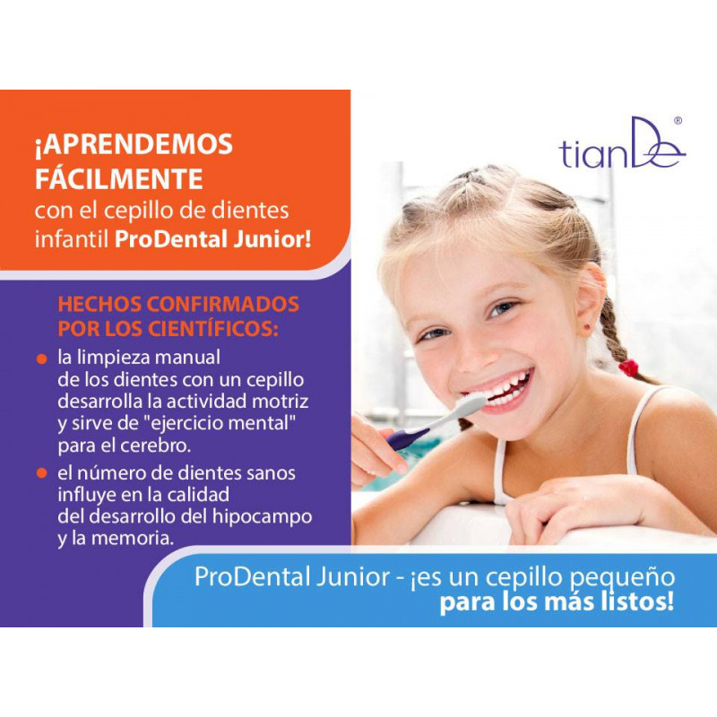 Cepillo de Dientes Antiséptico y Antibacteriano ProDental Junior Rosa.