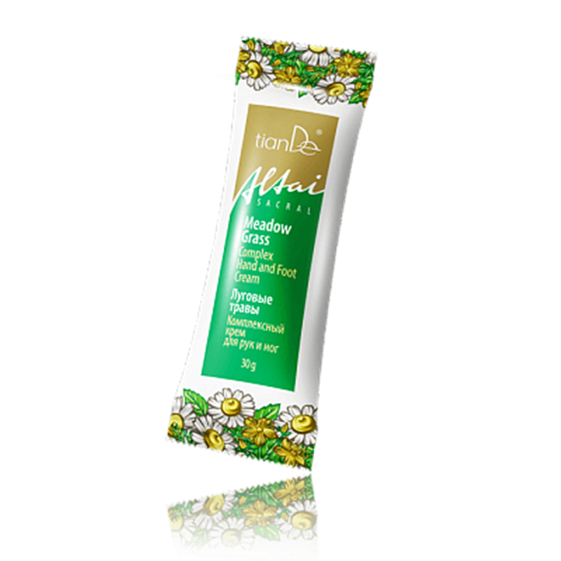 Crema de  Manos y Pies anti-bacteriana con hierbas del prado de Áltai.