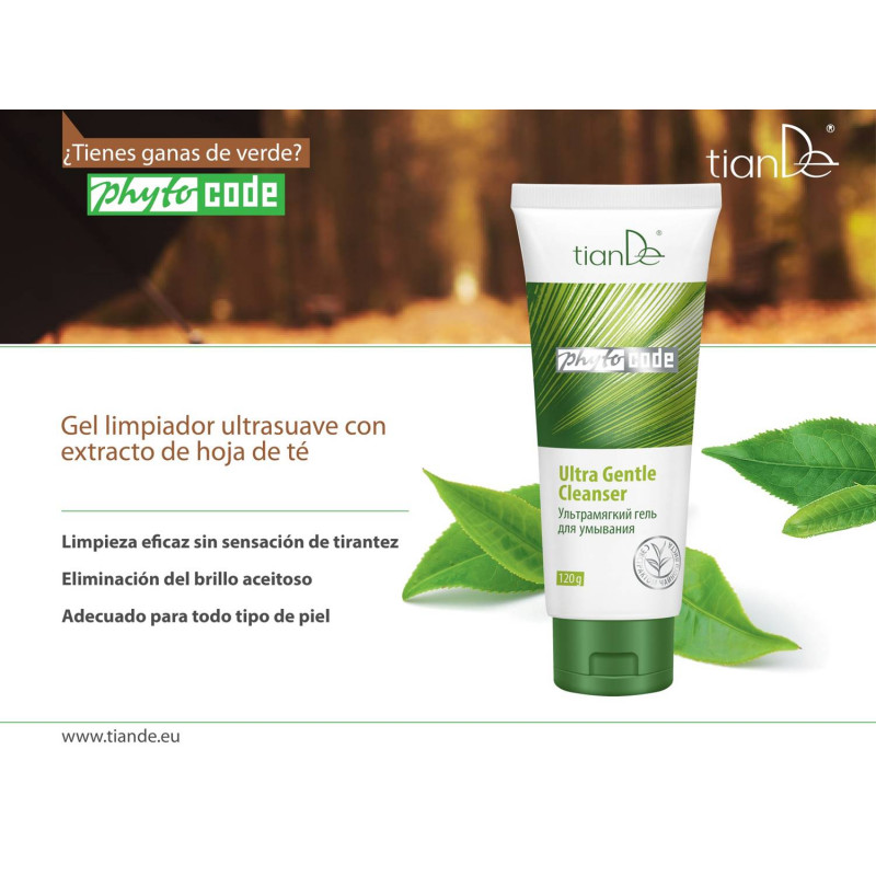 Gel de limpieza facial con extracto de hojas de manuka y zinc