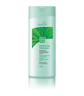 Champú para el cabello Fino y Volumen con Áloe Vera.