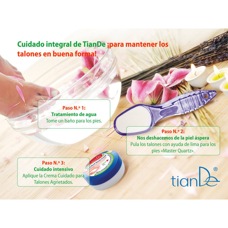 Crema Terapéutica para el cuidado de Pies y Talones Agrietados.