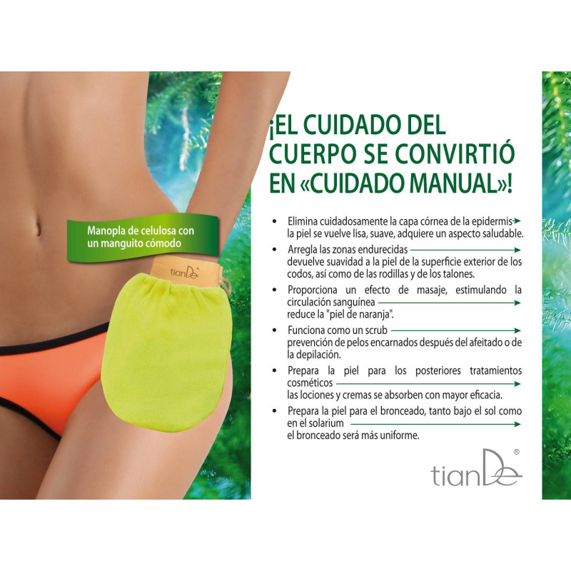 Manopla de Baño Terapéutica  SPA Efecto Peeling.