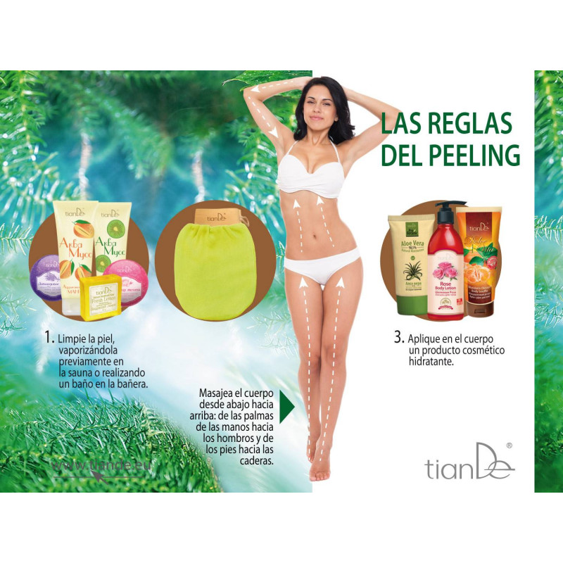 Manopla de Baño Terapéutica  SPA Efecto Peeling.