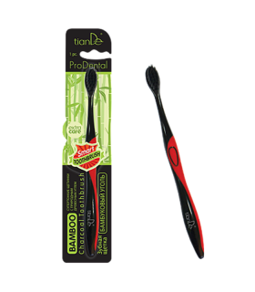 Cepillo de Dientes Ecológico Antiséptico y Antibacteriano con Carbón vegetal de Bambú.