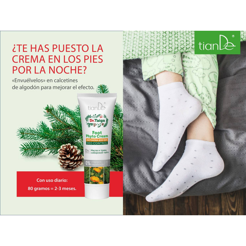 Crema para los Pies Desinfectante, Protectora y Regeneradora. Dr Taiga.