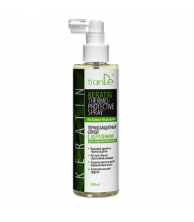 Spray Termoprotector para el cuidado del Cabello Teñido Keratin,