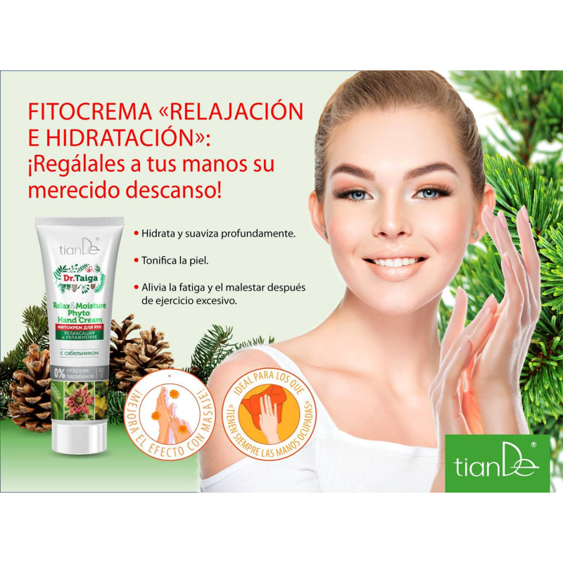 Crema de manos terapéutica Hidratante y Relajante Dr. Taiga.