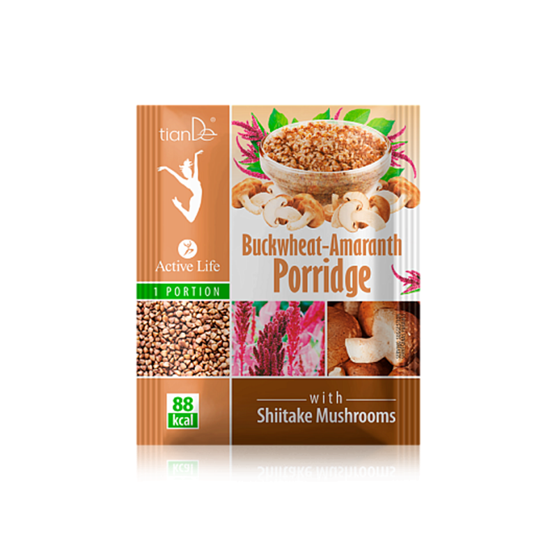 Sopa para Perder peso con Trigo Sarraceno, Amaranto y Setas Shiitake.
