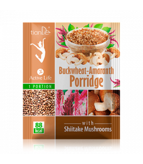 Sopa para Perder peso con Trigo Sarraceno, Amaranto y Setas Shiitake.