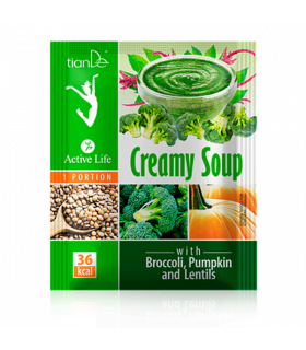 Crema Para Perder Peso con Brócoli, Calabaza y Lentejas.