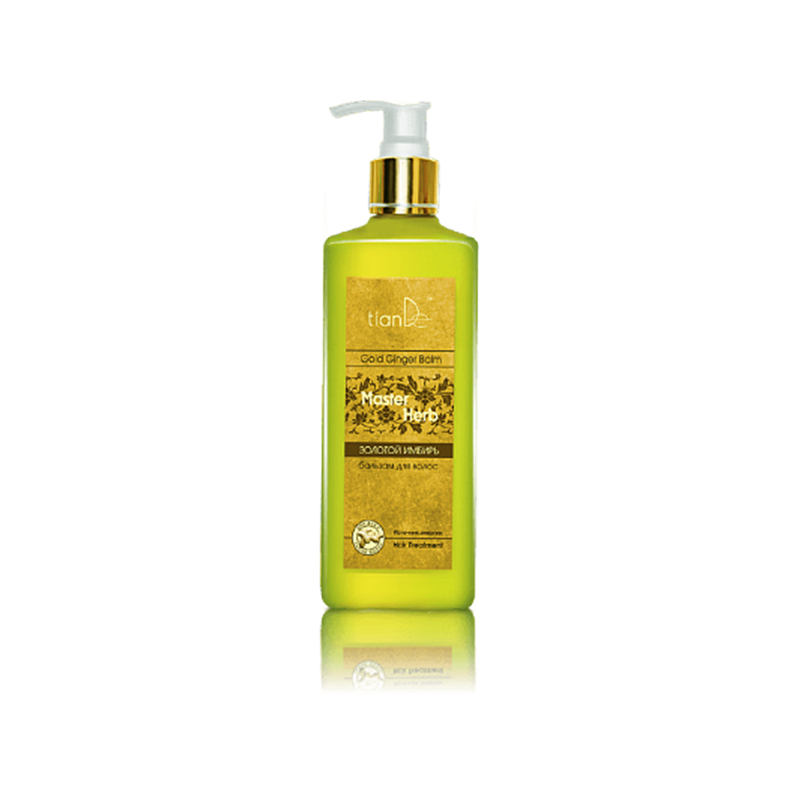 Bálsamo Capilar Anticaspa con Jengibre Dorado.