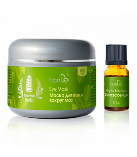 Complejo Intensivo con Fito-Terapia para el Contorno de Ojos con Flores y Hierbas del Tíbet.