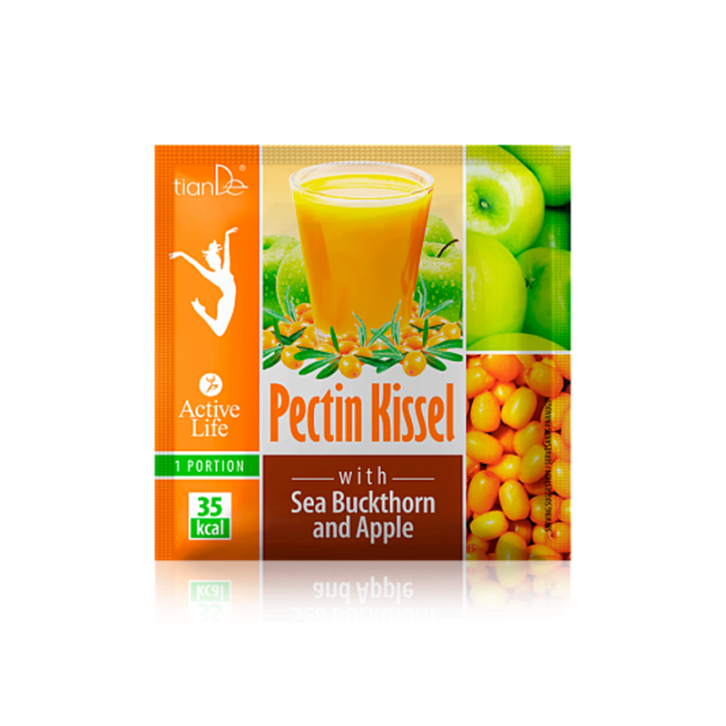 Kisel de Pectina con Zumo de Espino Amarillo y Manzana.