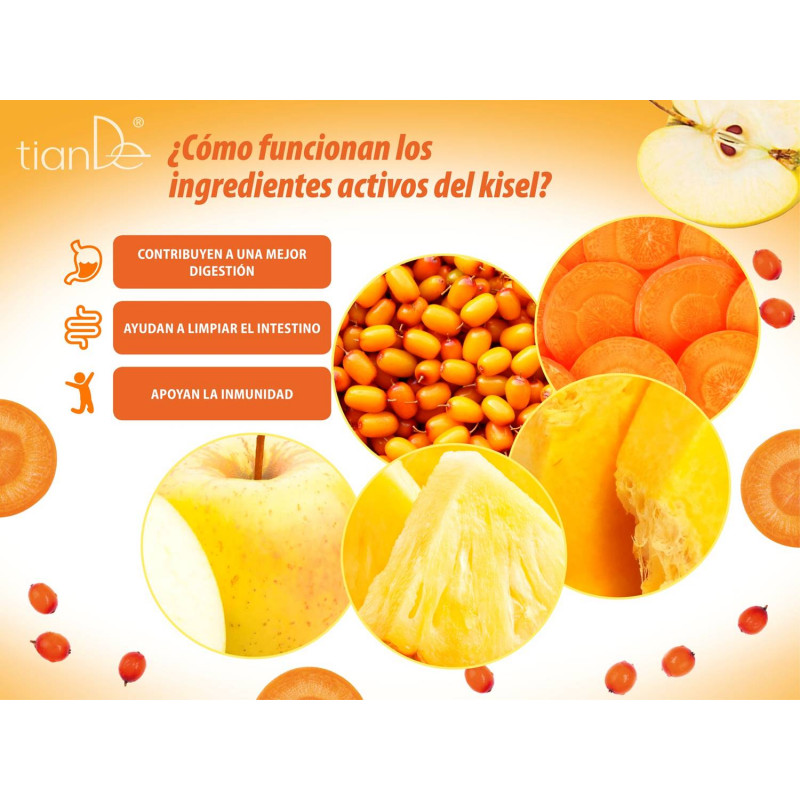 Kisel de Pectina con Zumo de Espino Amarillo y Manzana.