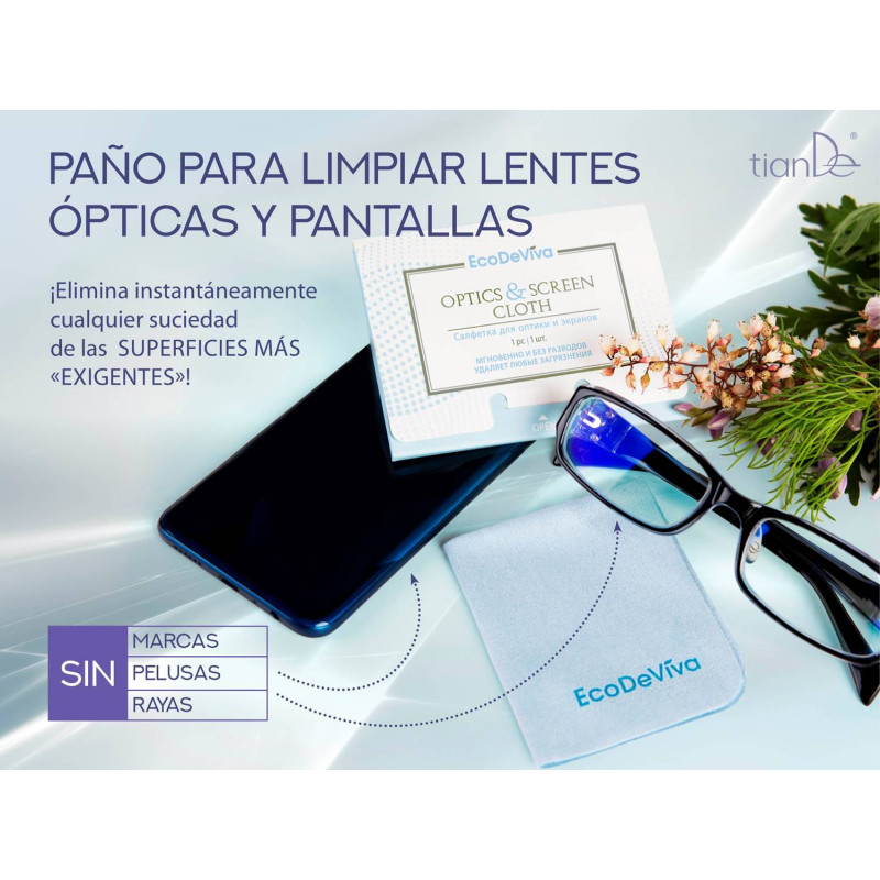 Toallita Limpiadora Para Gafas y Dispositivos Electonicos. 1/u