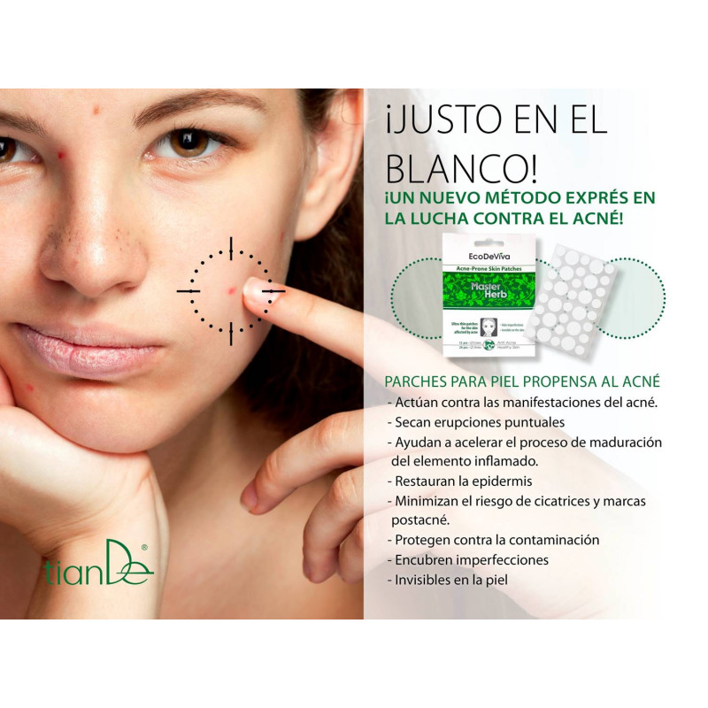 Parches Master Herb Curativos e Invisibles para el Acné y Herpes labial. 36/u