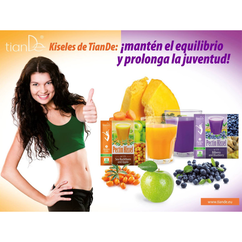 Suplemento Alimenticio Kissel con pectina y arándanos. 1/u