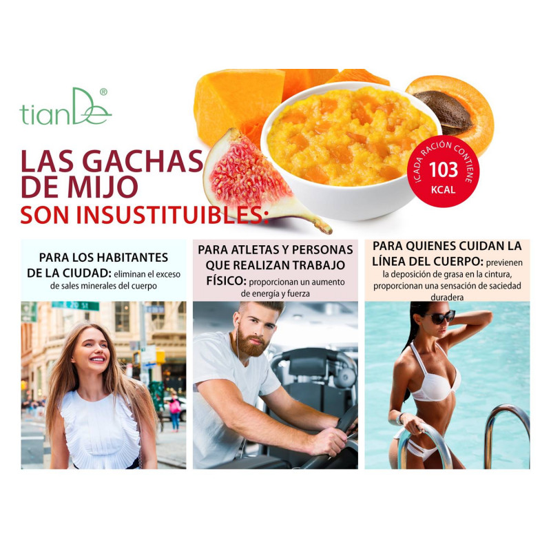 Gachas de Mijo con Higos, Albaricoque y Calabaza. 35g