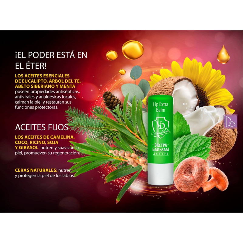 Bálsamo Labial Extra Vitalderm. 4,2 g