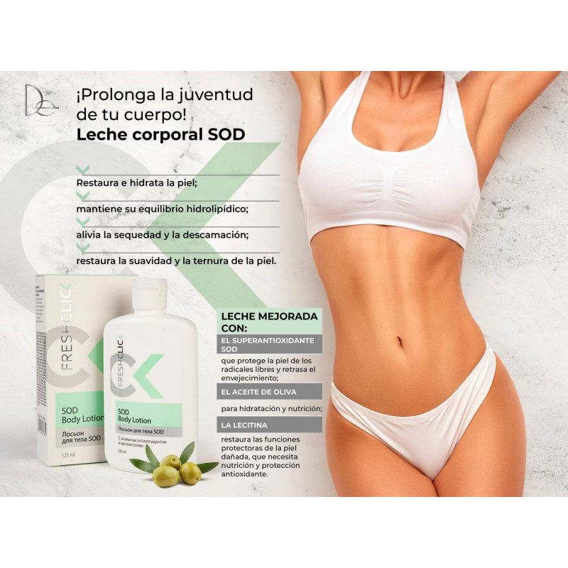 Body Milk Blanqueador y Antioxidante con Superóxido Dismutasa. 125 ml