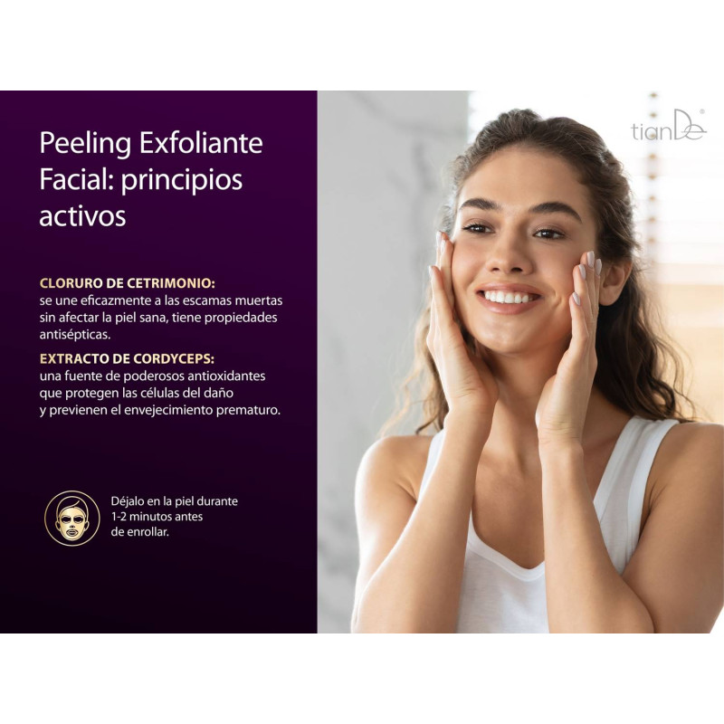Peeling Exfoliante Facial con hongo Cordyceps Tibetano.