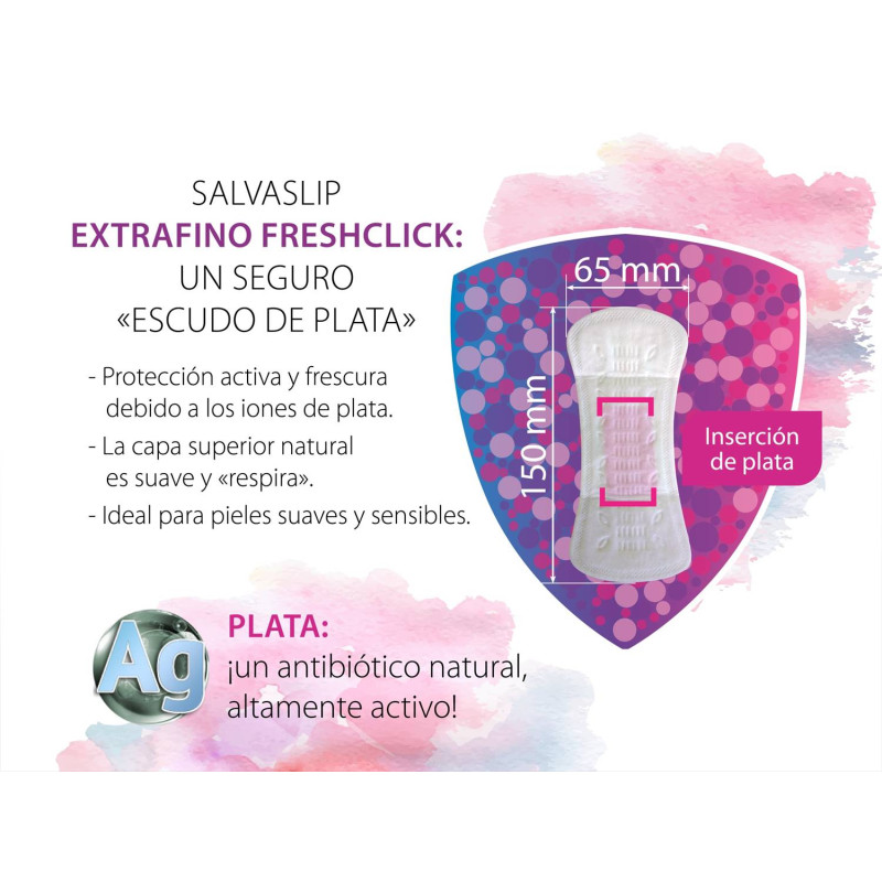 Salvaslip Terapeutico Extrafino Con Plata Coloidal. 20/u