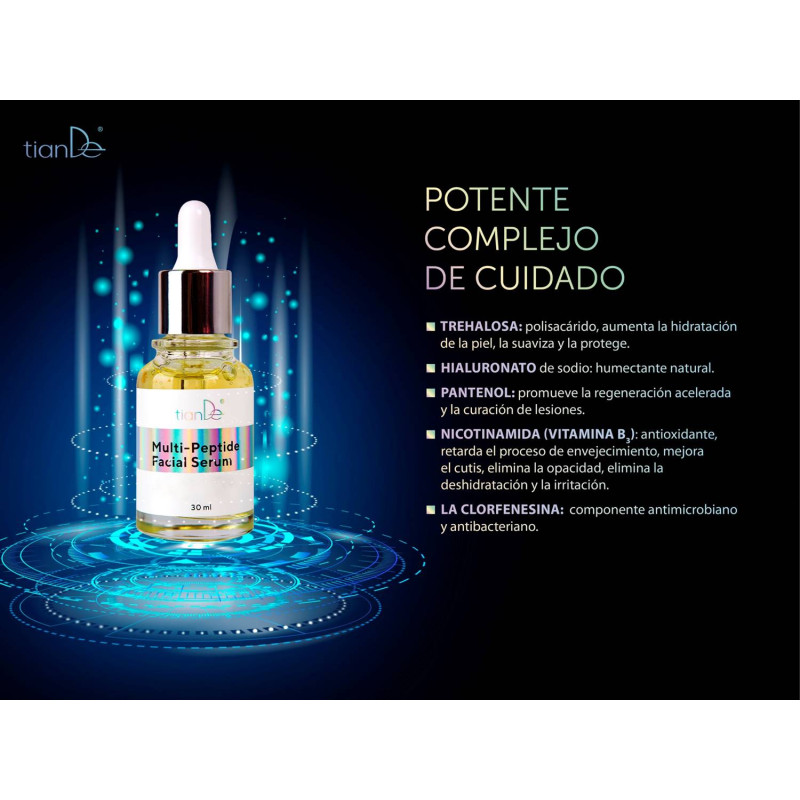 Serum Facial con Multipéptidos. 30 ml