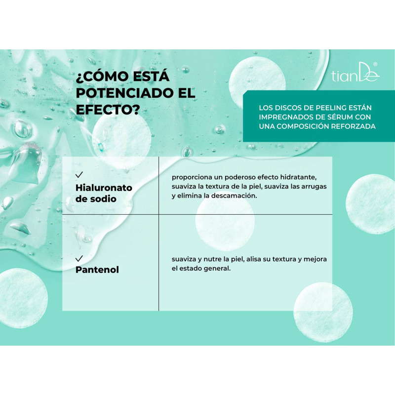 Discos Faciales Efecto Peeling y lifting AHA y PHA. 50/u