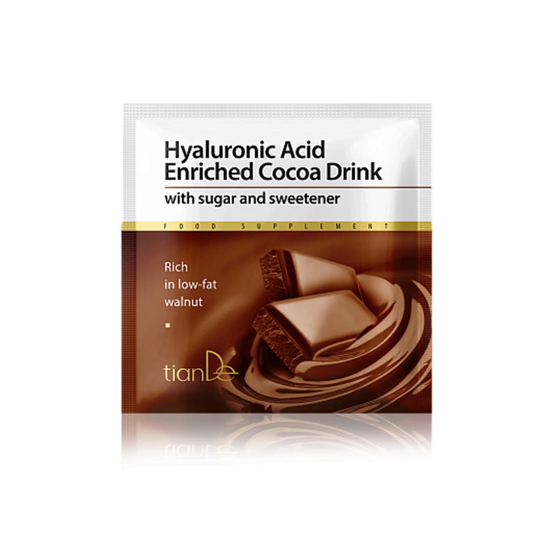 Complemento alimenticio con Chocolate y ácido Hialurónico. 10 g