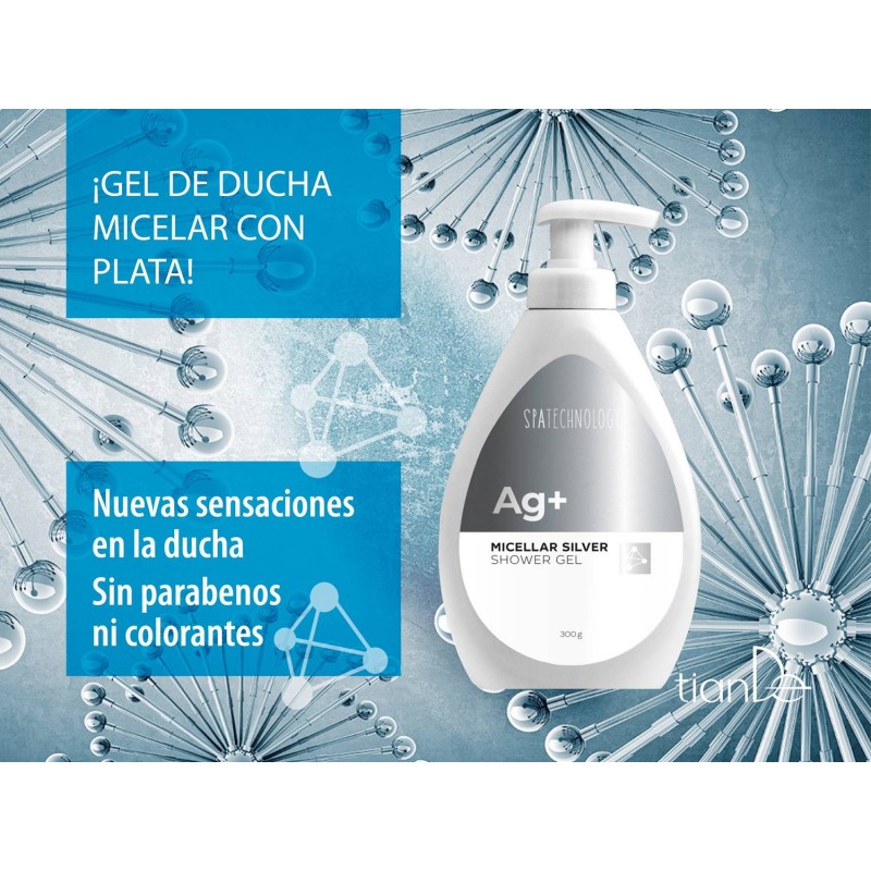 Gel de Ducha Miecelar Para Mujer con Plata Coloidal.