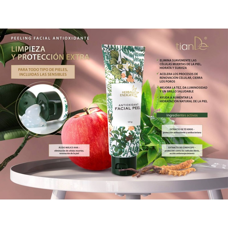 Peeling Facial Antioxidante Energia de las Hierbas.