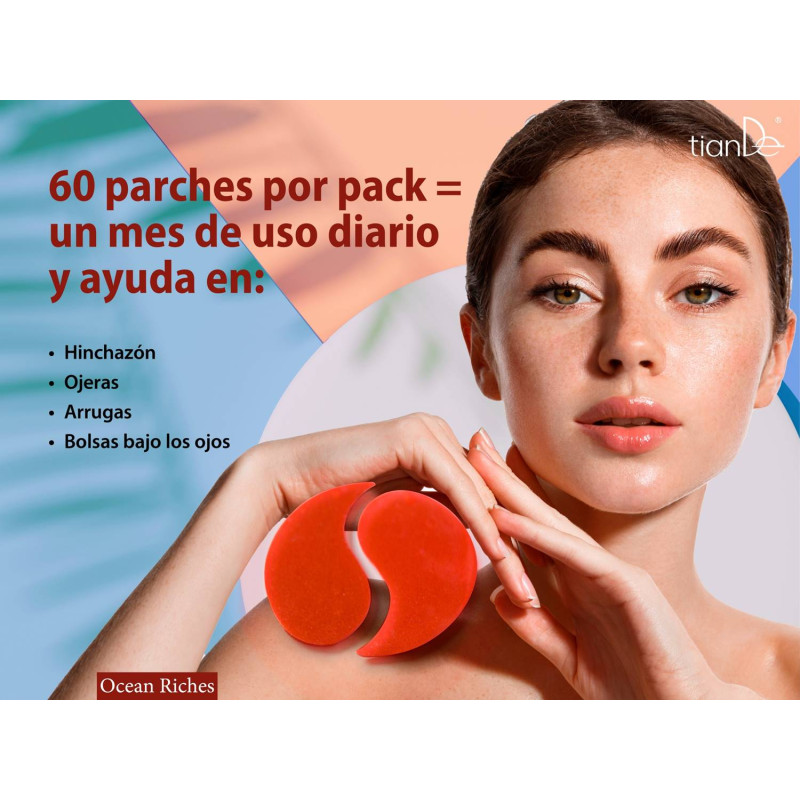 Parches de Hidrogel para el Contorno de Ojos y multiusos. 60/u