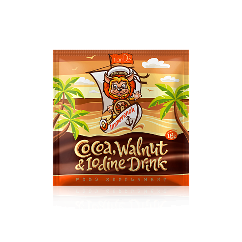 Bebia para el Tiroides con Cacao Nueces y Yodo.