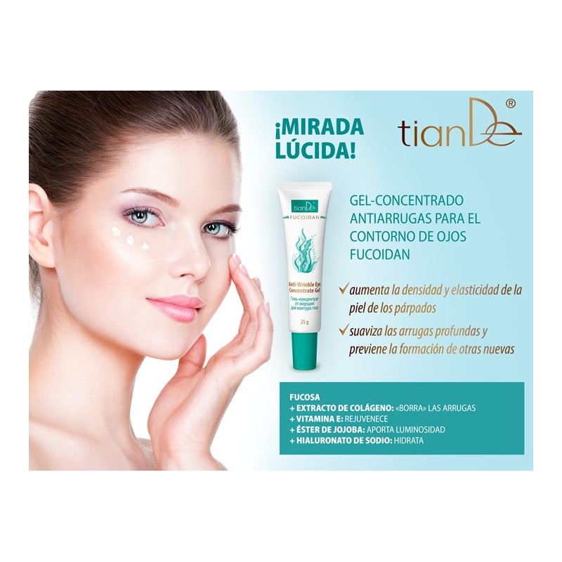 Gel Concentrado Antiarrugas Para el Contorno de Ojos fucoidán. 25 g