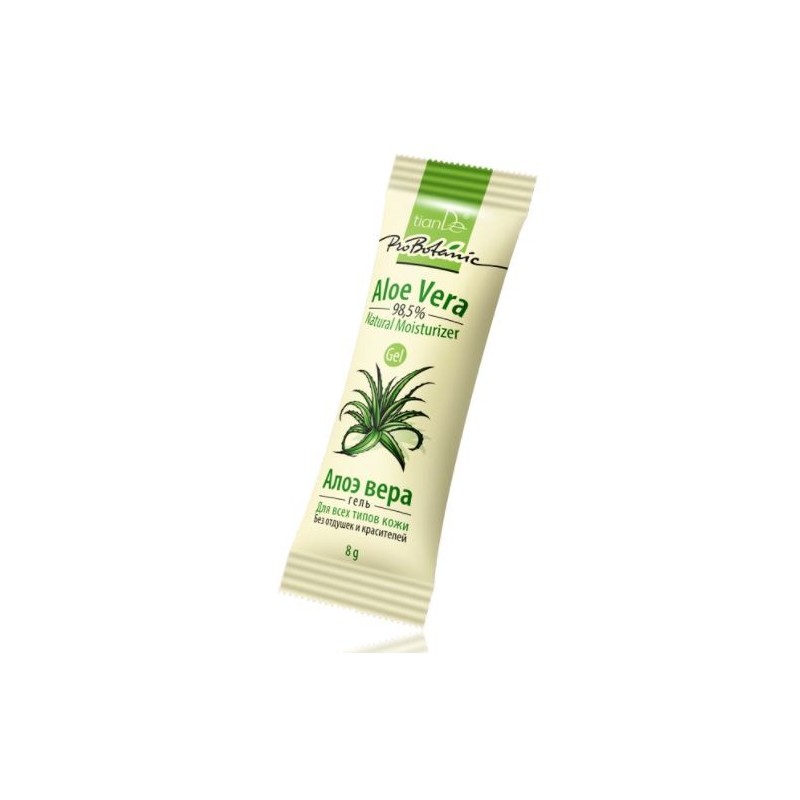 Gel Natural Hidratante Con Aloe Vera de Barbados. 8 g