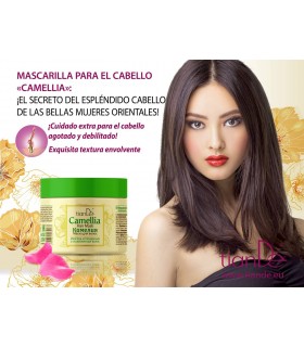 Mascarilla para el Cabello Debilitado con aceite de Camelia. 250 g