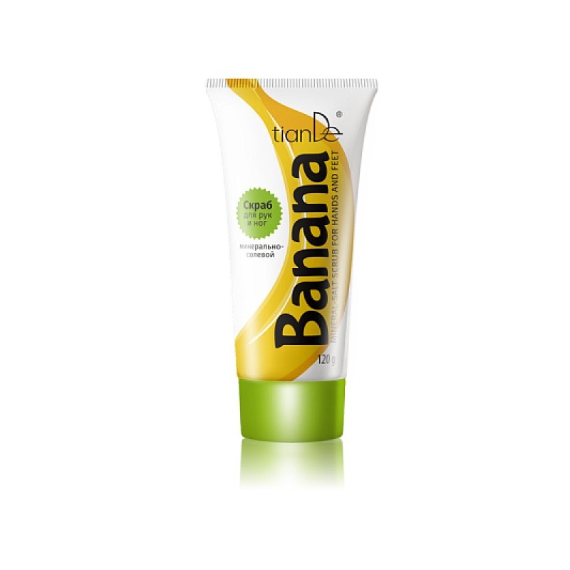 Peeling Salino Mineral para Manos y Pies de Banana. 120 g