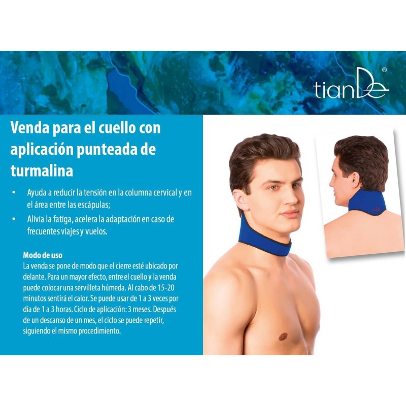 Collarín con Turmalina punteada para el dolor Cervical. 1/u