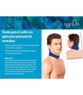 Collarín con Turmalina punteada para el dolor Cervical. 1/u