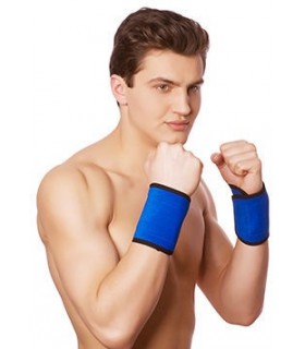 Muñequeras de Turmalina Punteada para muñecas y codos. 2/u