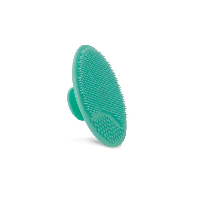 Esponja color Turquesa para lavado facial y masaje. 1/u